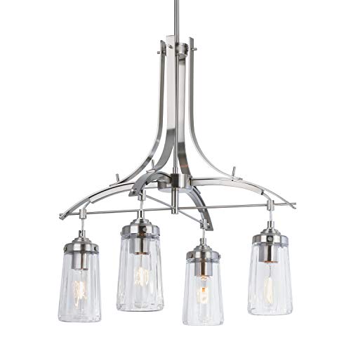 Artika CH4EM-ON Emma 4L Chandelier w/Bulbs, Silver