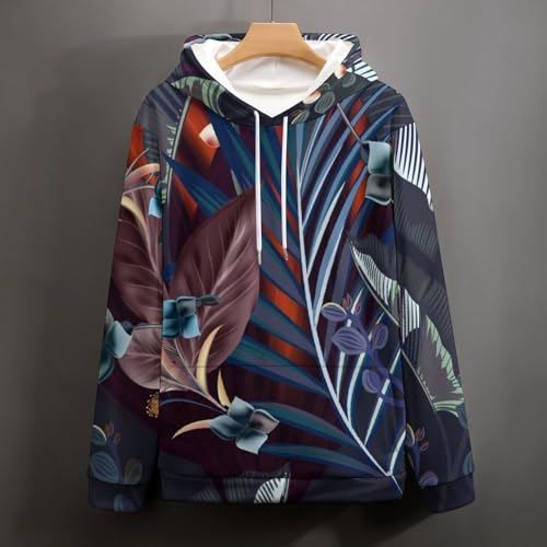 Pull pour homme femme motif feuille contre la grisaille quotidienne