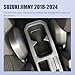 YJYWZH Car Armrest Box for Suzuki Jimny 2018-2024 Auto Accessories Center Console Leather Arm Rest Double-Layer Storage Space with Cup Holder (Black Thread)