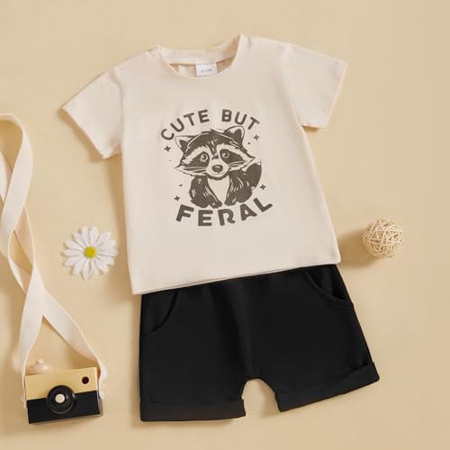 Sejardin Infant Baby Boy Summer Clothes Letter Print Short Sleeve T Shirt Tops and Stretch Shorts Cute Baby Boy Outfit2