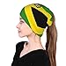 Funny Jamaican Flag Multifunction Beanie Hat for Men Women Fashion Scarf Soft Stretch Skull Cap