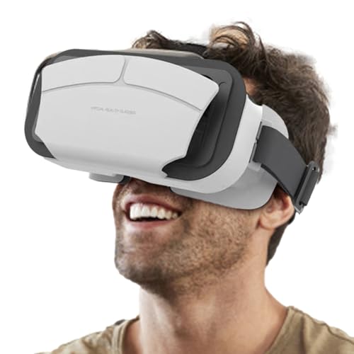 Auriculares de Realidad Virtual para teléfono Celular cómodos para teléfonos móviles y Videos, Gafas de Realidad Virtual para teléfonos celulares de 4.5 a 7.0 Pulgadas
