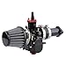 PWK28mm Carburetor Kit for Predator 212, Upgrade for Coleman Predator 196cc 212cc 224cc Engine, Baja Warrior MB200 KT196 GX160 6.5hp Engine with Intake Manifold 48mm Air Filter