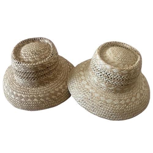 Chapeau en paille creuse respirante lot de 2 pour éviter la chaleur de l'été