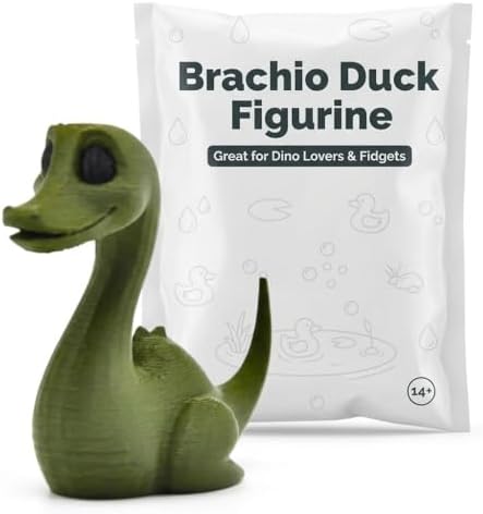 Brachio Duck Collectible Figurine - Unique Dinosaur Hybrid Design for Desk Decor and Gift Display - 3D Printed in Canada image 4