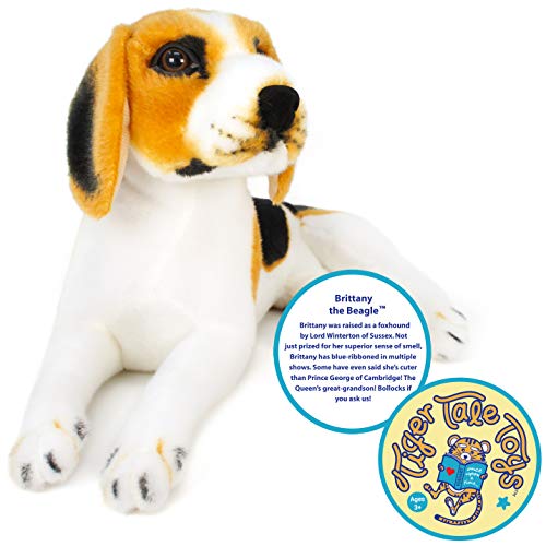 Brittany The Beagle - 17 Inch Large Beagle Dog Stuffed Animal Plush - by Tiger Tale Toys