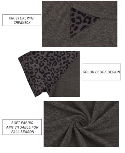 Image of CARCOS Plus Size Tops for Women Short Sleeve Shirt Summer Star /Leopard /Tie Dye /Flower Crewneck Pullover Tunic XL-5XL
