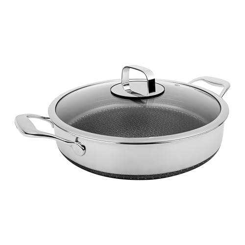 LIVWELL DiamondClad 5-Quart Nonstick Fry Pan with Lid