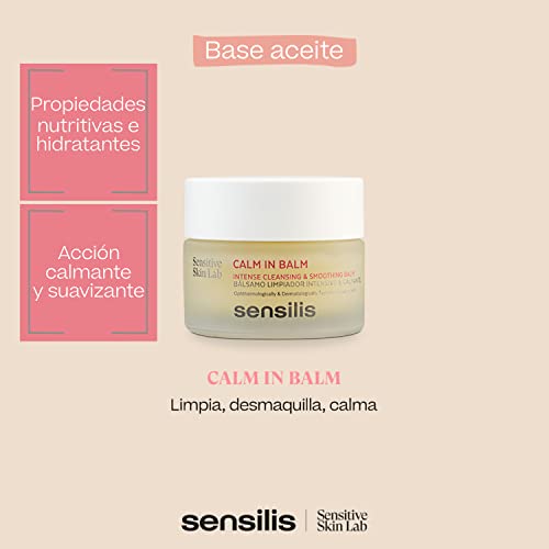 Sensilis-Calm-in-Balm-Balsamo-Limpiador-Intensivo-y-Calmante-para-Pieles-Sensibles-y-Reactivas-Limpia-Desmaquilla-y-Calma-Aromatico-50-ml-Paquete-de-1