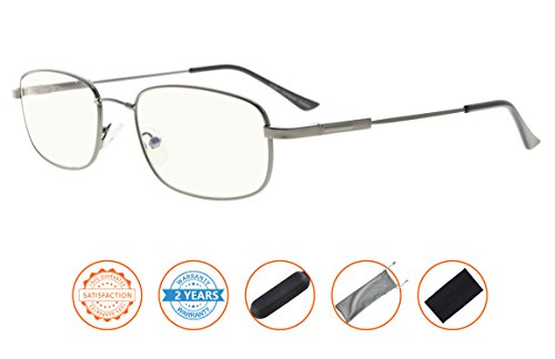 Image of CessBlu Computer Glasses Men Bendable Titanium Reading Eyeglasses Blue Light Filter