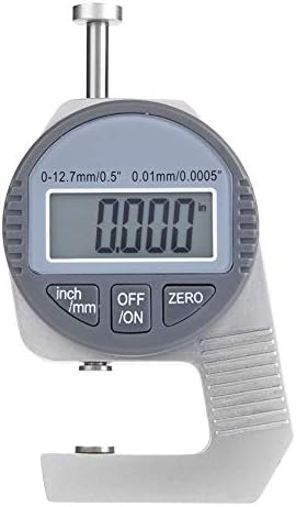 Thickness Gauge - Digital LCD Readout Percentile Thickness Gauge 0-12.7mm/0.5" 0.01mm / 0.0005" Flat Measure Head