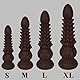 BDSMAGE 17.5cm Fantasy Dildo von Monster mit saugnapf, Prostata Stimulation Plugs Sexspielzeug Analspielzeuge, Anal Plug Große Penis Nachbildung Perfekter Analdildo (S)