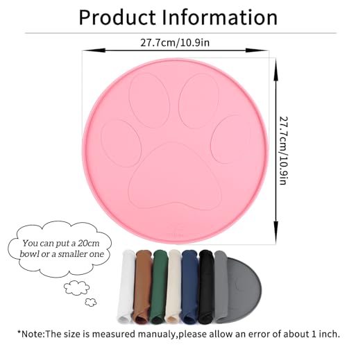 Ptlom Tapetes de Silicone para Alimentação de Animais de Estimação para Comida E Água, Jogo American