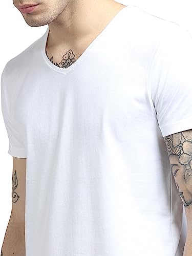 Image of JACK & JONES Men's Striped Slim Fit Crew Neck T-Shirt