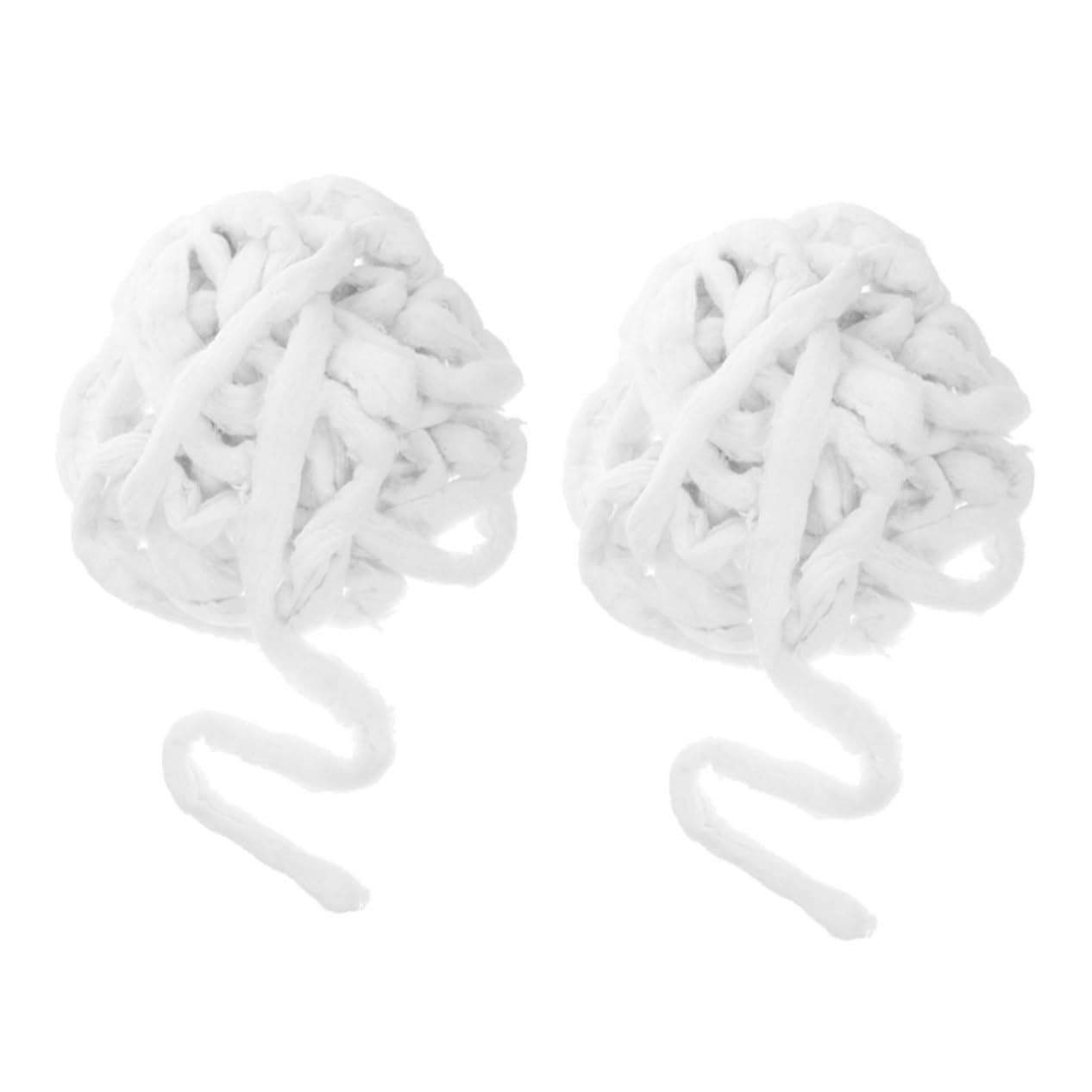 IWOWHERO 2 Pack Hairdressing Cotton Strips Absorbent Perm Roll Coils for Manicures and Pedicures Soft Single Use Salon Cotton Rolls with Practical Wrap for Safe Hair Styling