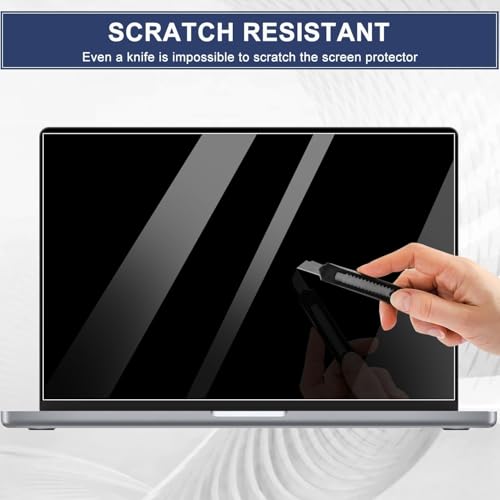 Image of 2-Pack 13 Inch MacBook Air M1 Chip /MacBook Pro 13 M1 M2 Chip, 9H Screen Film Guard for Mac Air 13 (2020-2018) / Mac Pro 13 (2022-2016), (2 Pcs, Glossy Clear)