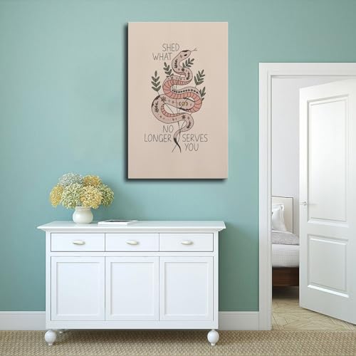 Affiche serpent impression guérison 50x75 cm poster toile salon