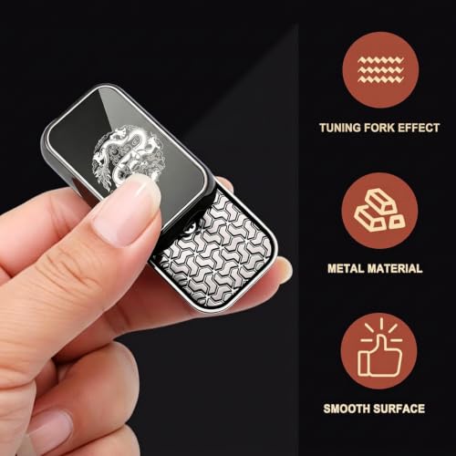 Image of Alloy Magnetic Metal Black Fidget Slider for Stress and Anxiety Relief, Stress Relief Toys Adults, Unrestricted Sliding