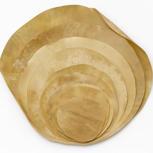 AnNafi® Flat Round Piece Of Natural Goatskin For Drum (16 Inches, Thin)