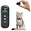 Smallest Cat Training Collar, Lightest Cat Shock Collar with Remote for Cats 5-15lbs or Small Dogs, 3 Training Modes Beep Vibration Shock, Waterproof, Rechargeable, 1900ft Range (Black)