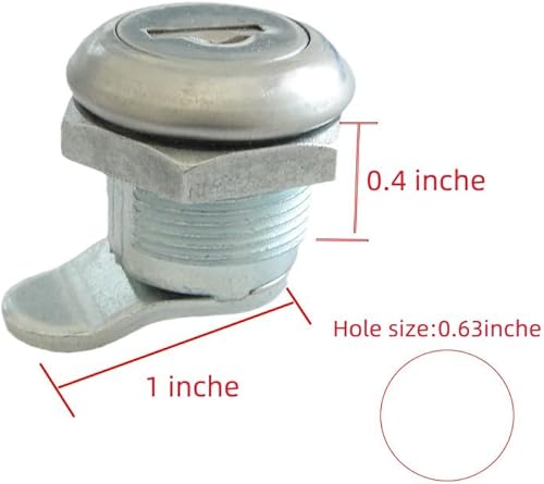 Miniatura 3 de Paquete de 2 piezas de repuesto para caja de herramientas de camión con llaves para caja de herramientas de recogida, cilindro de repuesto de 5/8