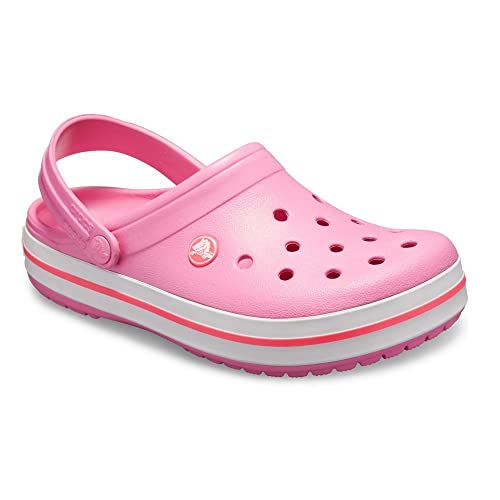 Image of crocs Unisex Adult's Pink Lemonade /White Clogs - M8W10 (11016-62P)
