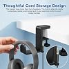 Klyk Headphone Stand Holder with Cable Clip, 360° Swivel Adjustable Mount #3