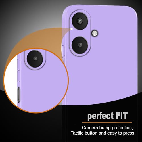 Image of Back Cover for Mi Redmi 13C 5G / Poco M6 5G | Full Camera Protection | Premium Liquid Silicon Case | Flexible Bumper Case for Mi Redmi 13C 5G / Poco M6 5G (Purple)