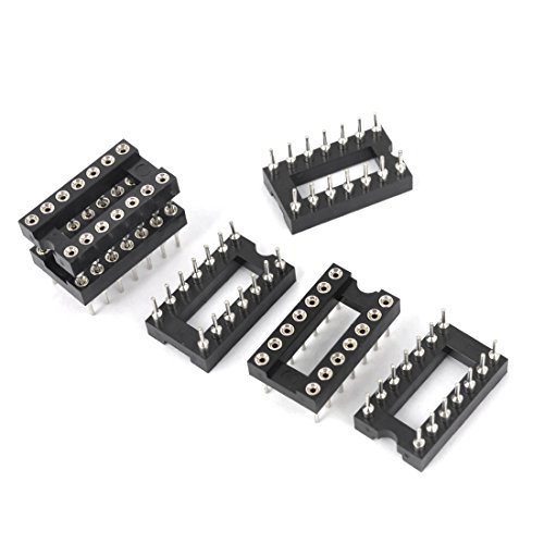 Alcoa Prime6 Pcs 2.54mm Pitch Two Row Adaptors Straight 14 Pins DIP IC
