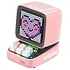 Divoom Ditoo Retro Pixel Art Game Bluetooth Speaker with 16X16 LED App Controlled Front Screen (Pink)
