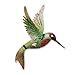 NOVICA 203978" Little Emerald Hummingbird Wall Sculpture, Iron