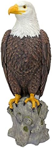 Design Toscano QM2810400 Majestic Mountain Eagle Outdoor Garden Statue, 21 Inch, Full Color