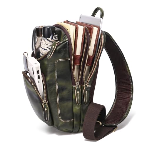 LANNSYNE Vegetable Tanned Leather Sling