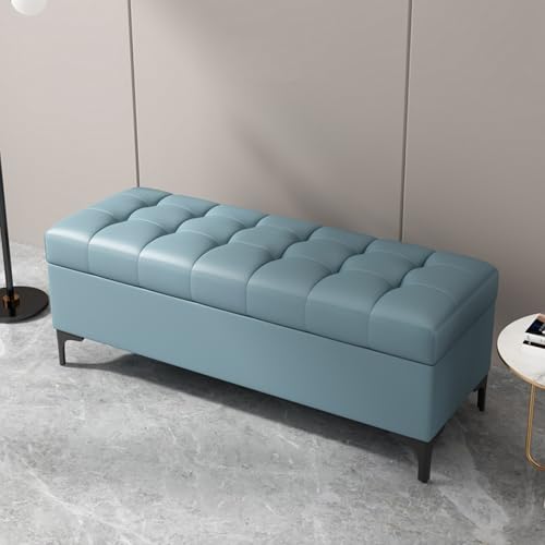 Taburetes para final de cama y descalzador elegante de sala de estar 2
