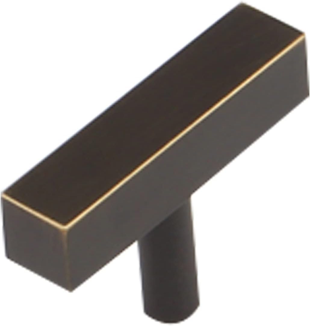 Paqwtyb One Color Pulls, Cabinet Handles,Bow Pulls Browndresser, Solid Brass Knobs