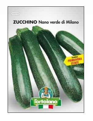L'ORTOLANO Sementi Orticole Di Qualità In Busta Termosaldata (160 Varietà) (Zucchino Nano Verde Di Milano)
