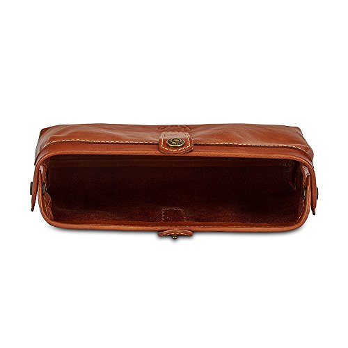 Buy Rohit Bal Light Brown Textured Leather Box Clutch at Amazon.in
