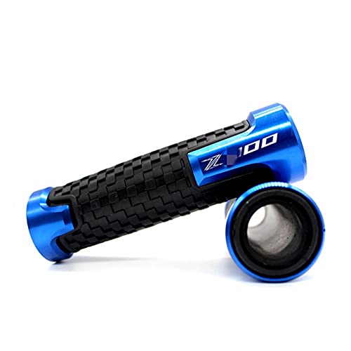 Poignées de guidon moto Kawasaki Ninja Z300 guidon 22mm bleu