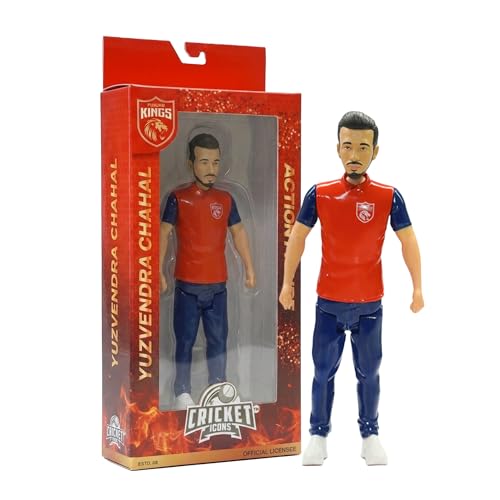 Image of Action Figure, IPL Edition 360 Rotatable Head, Cricket Player for Fans & Collectors (7 Inch Yuzi Chahal)