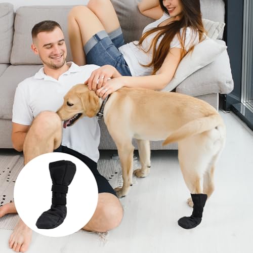 Hundesocken,Pfotenschutz Hund Verletzung,Hunde Schuhe Verhindern Lecken,Hundesocken Anti Rutsch,Hundeschuhe Wasserdicht,Strümpfe Verstellbaren,Socken für Hunde Nach Chirurgischen Eingriffen Wundschutz
