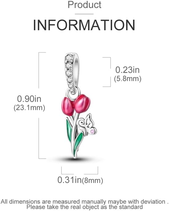 S925 Sterling Silver Charm Fit for Pandora Bracelet Original Pendant Bead Jewelry Gift for Her - Image 4