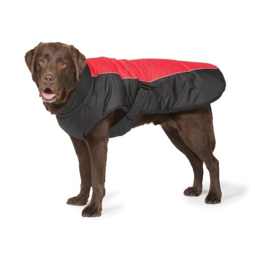 Danish Design Red Sports Luxe Dog Coat 35cm (14")