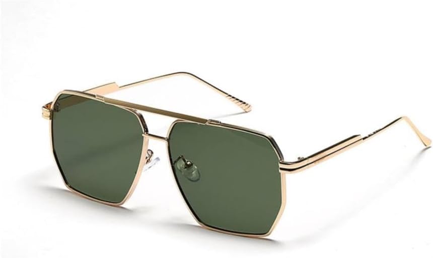 MUTYNE Frame Sunglasses For Men Metal Double Bridge Square Driving Sun Glasses Women Retro Shopping Unisex Eyewear
