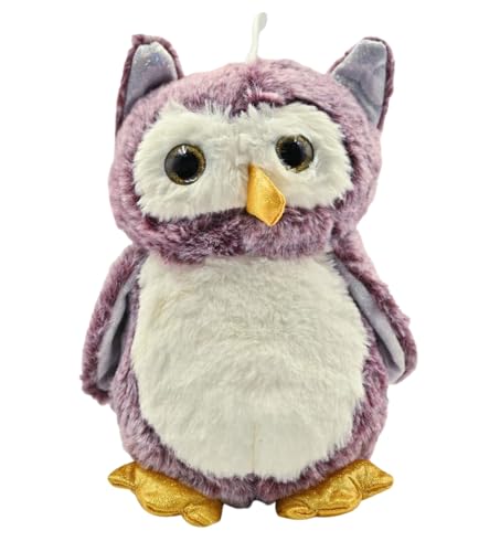 Image of Tickles Cute Owl Soft Stuffed Plush Bird Toy for Kids Boys & Girls Birthday Gift (Color: Purple Size: 25 cm)