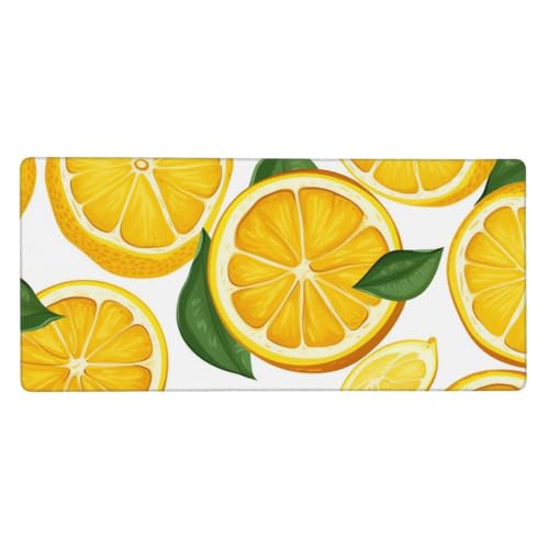 Tapis de souris long de jeu XXL 90x40cm motif fruit tapis d'écriture ordinateur
