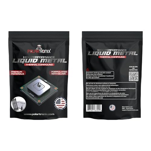 PolarTronix Liquid Metal Thermal Paste - 1 Gram - Made in USA - Liquid Metal for PS5 - CPU - GPU - Series S Series X- Game Consoles Best for overclocking - Premium Materials - Ps5 Liquid Metal by Meta Online LLC - Image 7