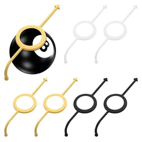 KCMOSGI 6-Pack Precision Pool Shot Aiming Aid, Billiards Aiming Aid, Cue Shot Aiming Aid for 2-1/4