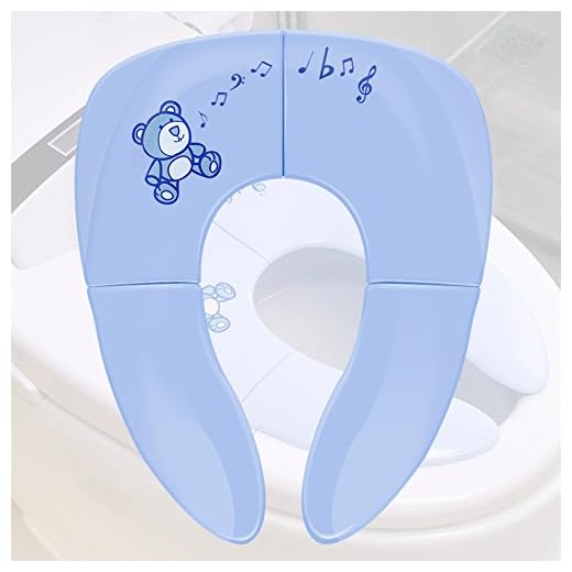 Suntapower Asiento de Inodoro para Niños Plegable 2 en 1, Azul