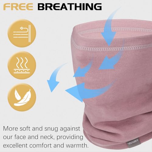 Neck Gaiter Winter Neck Warmer for Men & Women Windproof Face Mask for Cold Weather Breathable Ski Face Cover Scarf3