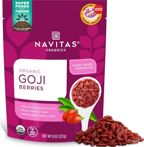 Navitas Organics Goji Berries – For Smoothies, Trail Mix, Baked G...